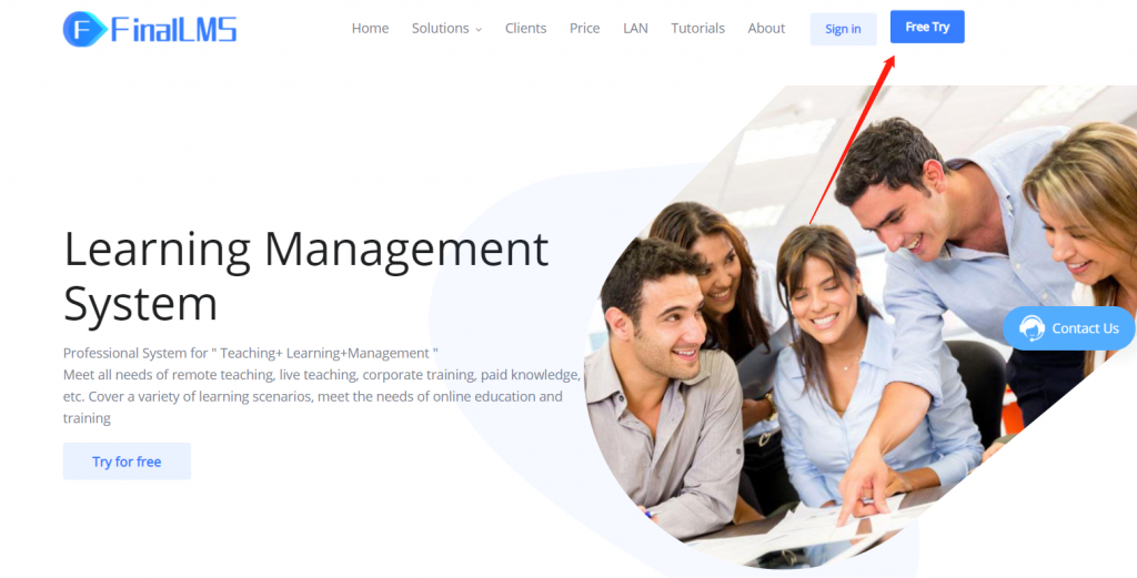 online learning management system