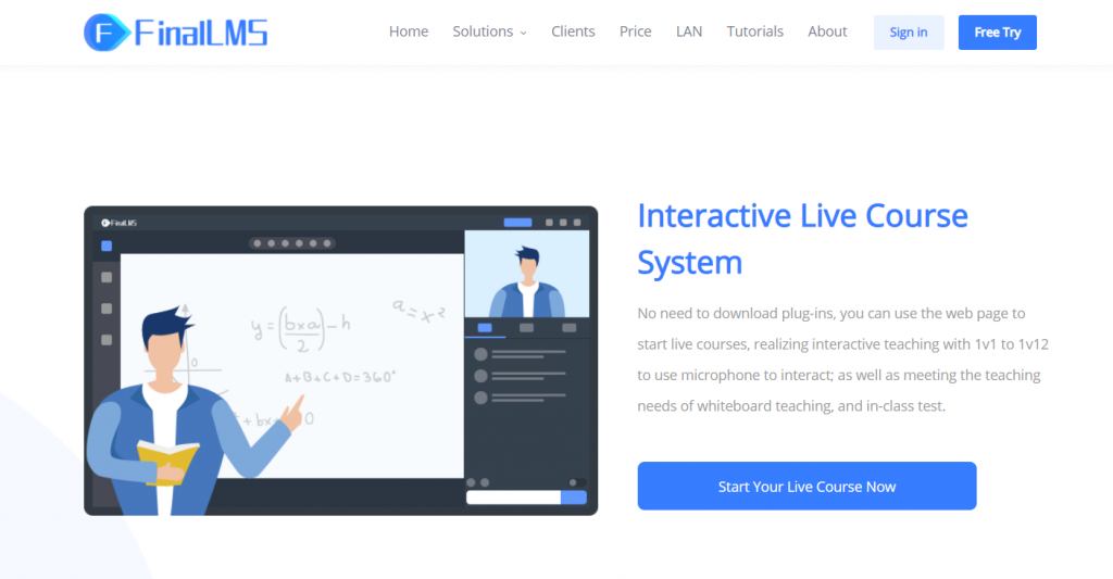 online learning management system